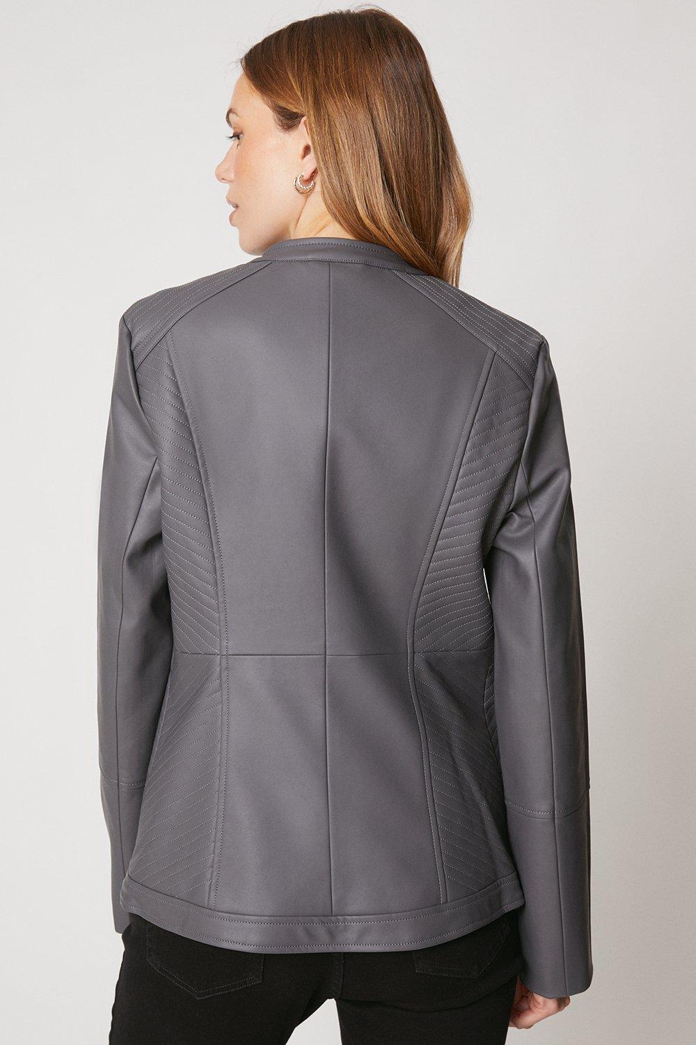 Wallis grey biker clearance jacket